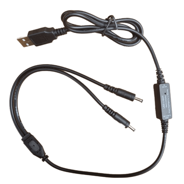 USB kabel til handsker og tj med 7.4V batteri